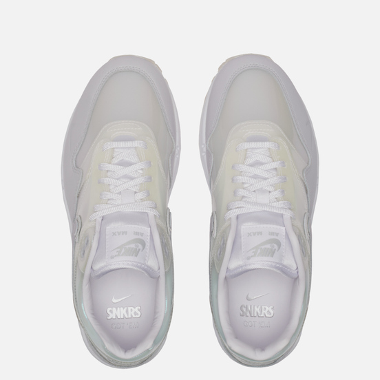 Женские кроссовки Nike Air Max 1 SNKRS Day White/Pure Platinum/Metallic Silver