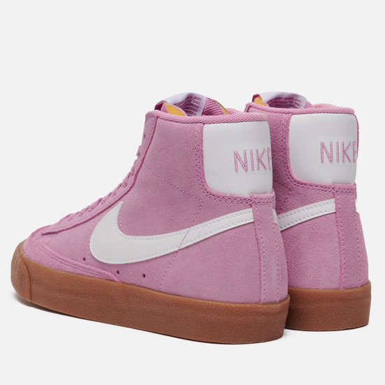 Женские кроссовки Nike Blazer Mid 77 Suede Beyond Pink/White/Gum Med Brown