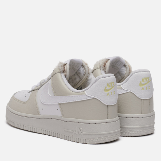Женские кроссовки Nike Air Force 1 07 Light Bone/White/Photon Dust/Life Lime