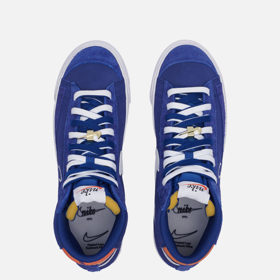 Мужские кроссовки Nike Blazer Mid 77 First Use Deep Royal Blue/White/Orange