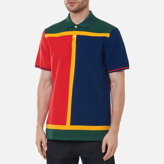 Мужское поло Nike SB The Nike Polo Binary Blue/University Red/Binary Blue