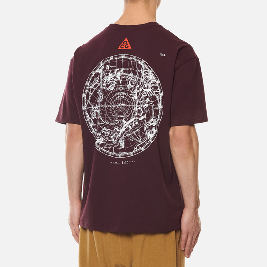 Мужская футболка Nike ACG NRG Stargaze Deep Burgundy/Team Orange