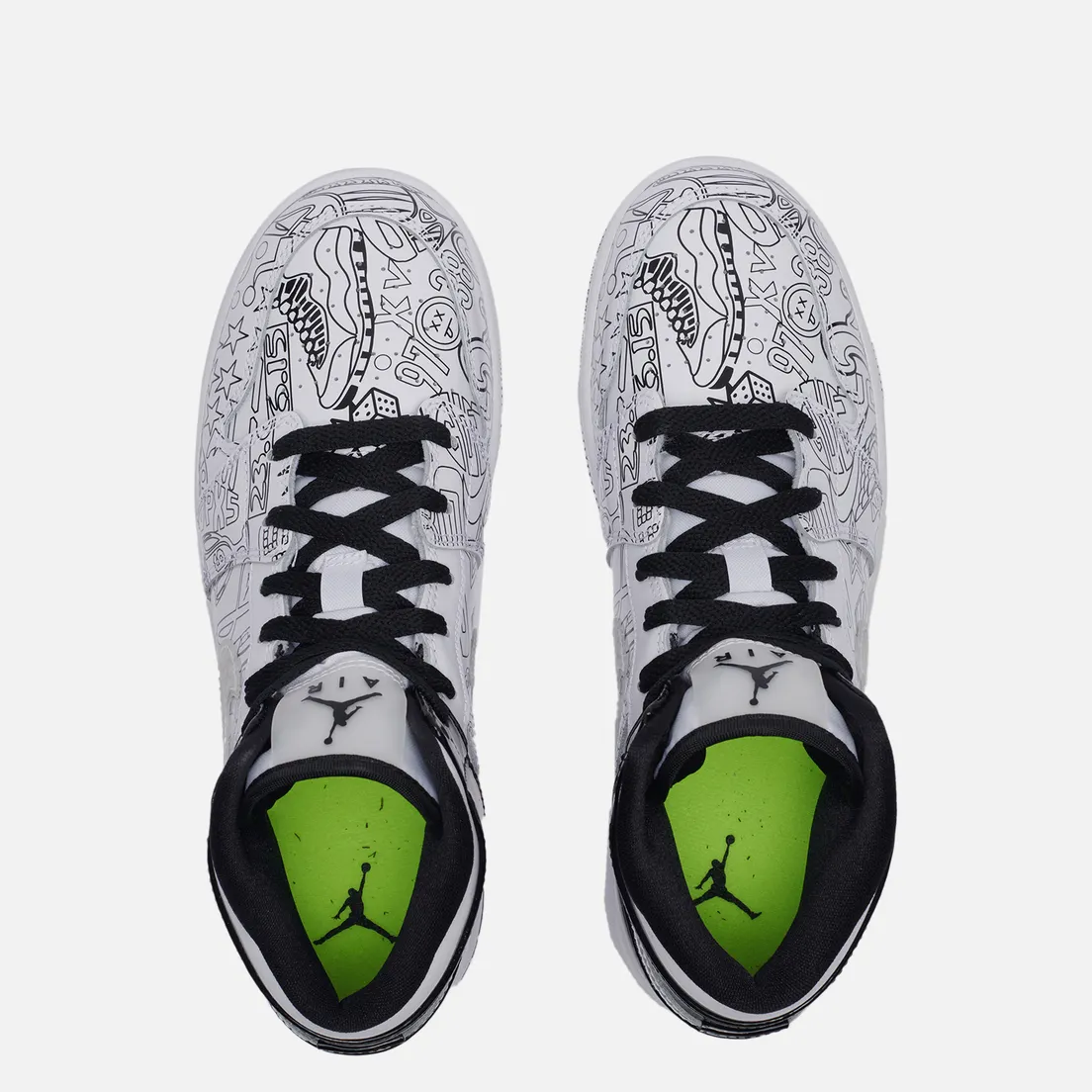 Jordan Подростковые кроссовки Air Jordan 1 Mid SE GS DIY