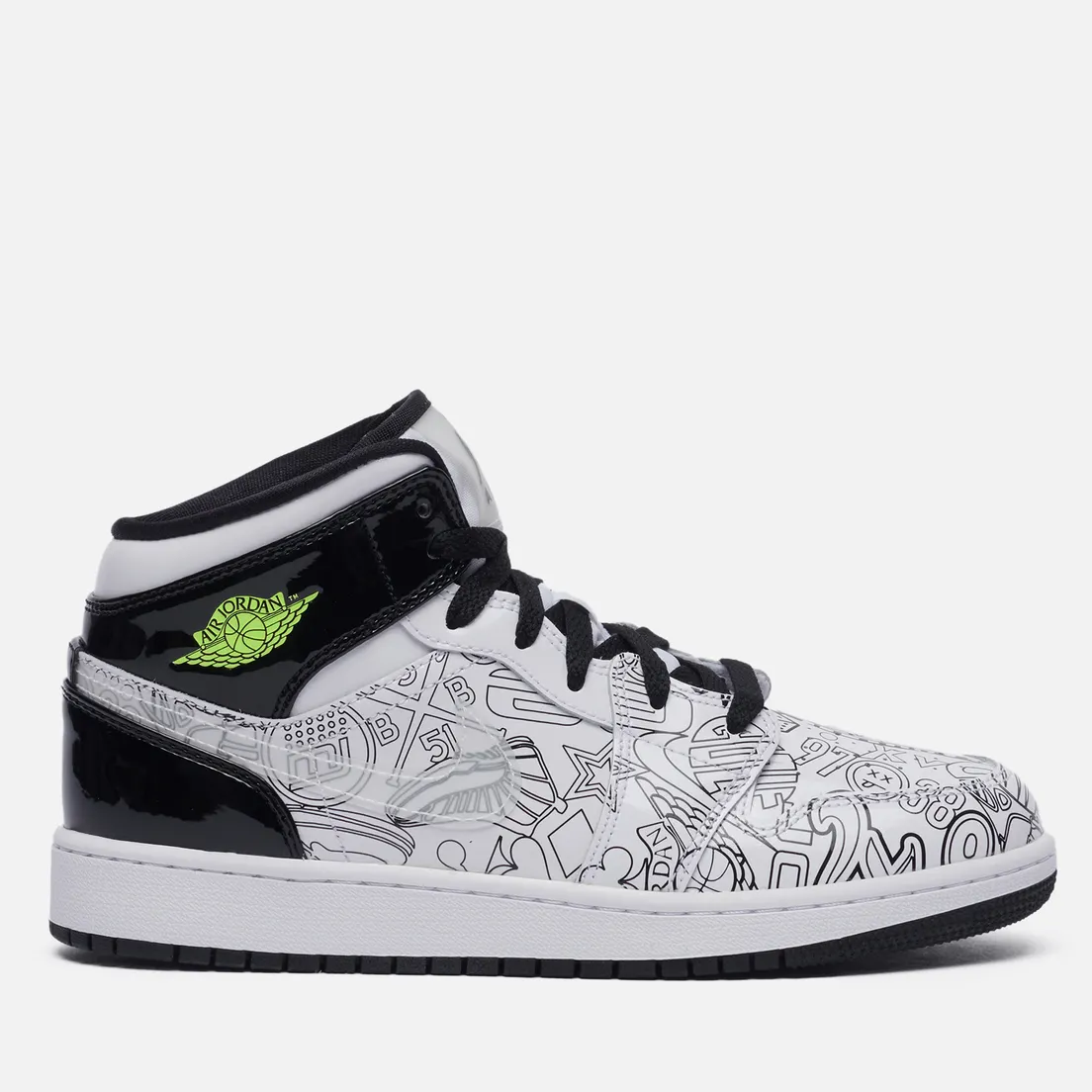 Jordan Подростковые кроссовки Air Jordan 1 Mid SE GS DIY