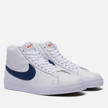 Мужские кроссовки Nike SB Zoom Blazer Mid ISO, цвет белый, размер 45.5 EU