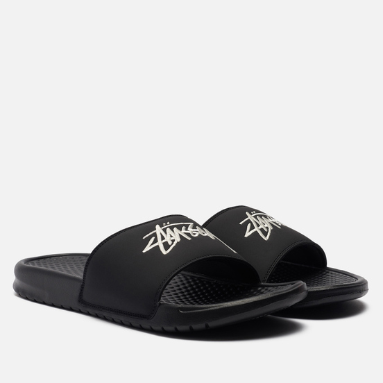 Мужские сланцы Nike x Stussy Benassi Black/Sail