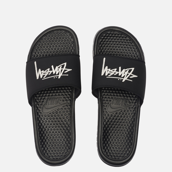 Мужские сланцы Nike x Stussy Benassi Black/Sail