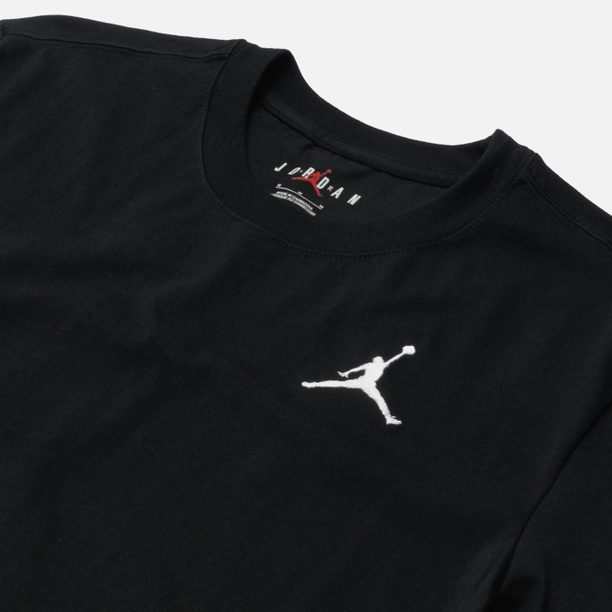 Мужская футболка Jordan, цвет чёрный, размер M DC7485-010 Jumpman Embroidered Crew - фото 2