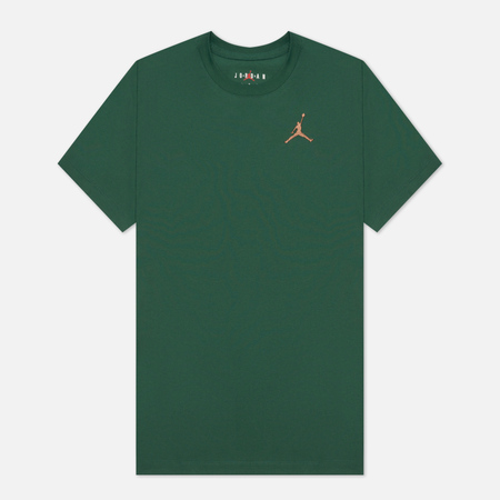 Мужская футболка Jordan Jumpman Embroidered Crew, цвет зелёный, размер M