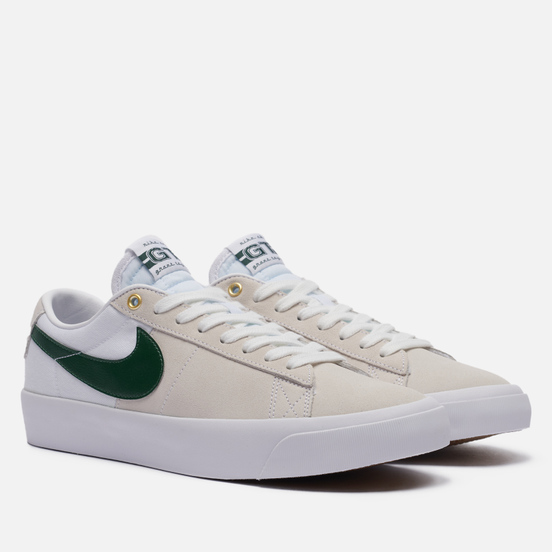 Мужские кроссовки Nike SB Zoom Blazer Low Pro GT White/Fir/White/Gum Light Brown