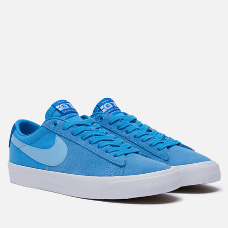 Кроссовки Nike SB Zoom Blazer Low Pro GT El Camino, цвет голубой, размер 40.5 EU