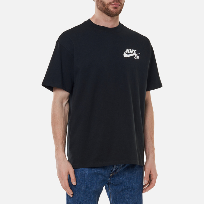 Мужская футболка Nike SB, цвет чёрный, размер XL DC7817-010 Logo - фото 3