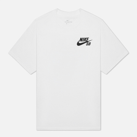 Мужская футболка Nike SB Logo, цвет белый, размер L