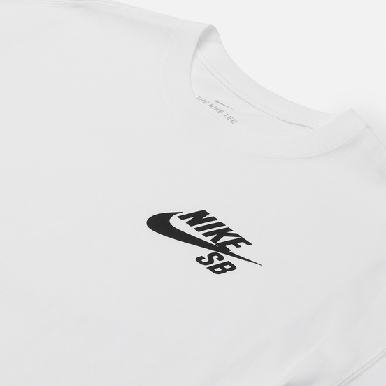 Мужская футболка Nike SB Logo White/Black