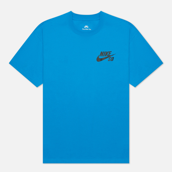Мужская футболка Nike SB, цвет голубой, размер S
