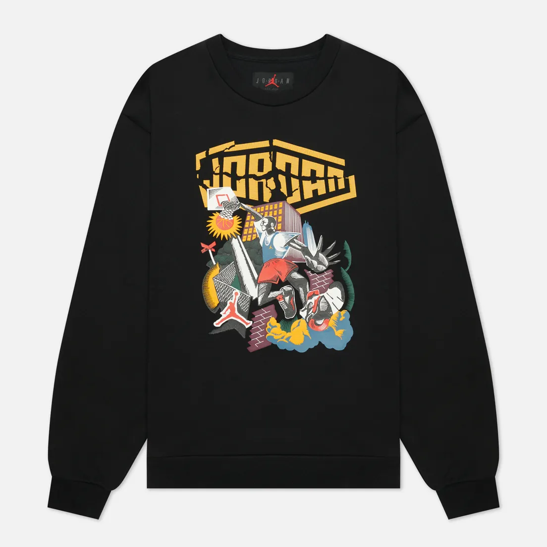 Jordan Мужская толстовка Sport DNA HBR Fleece Crew