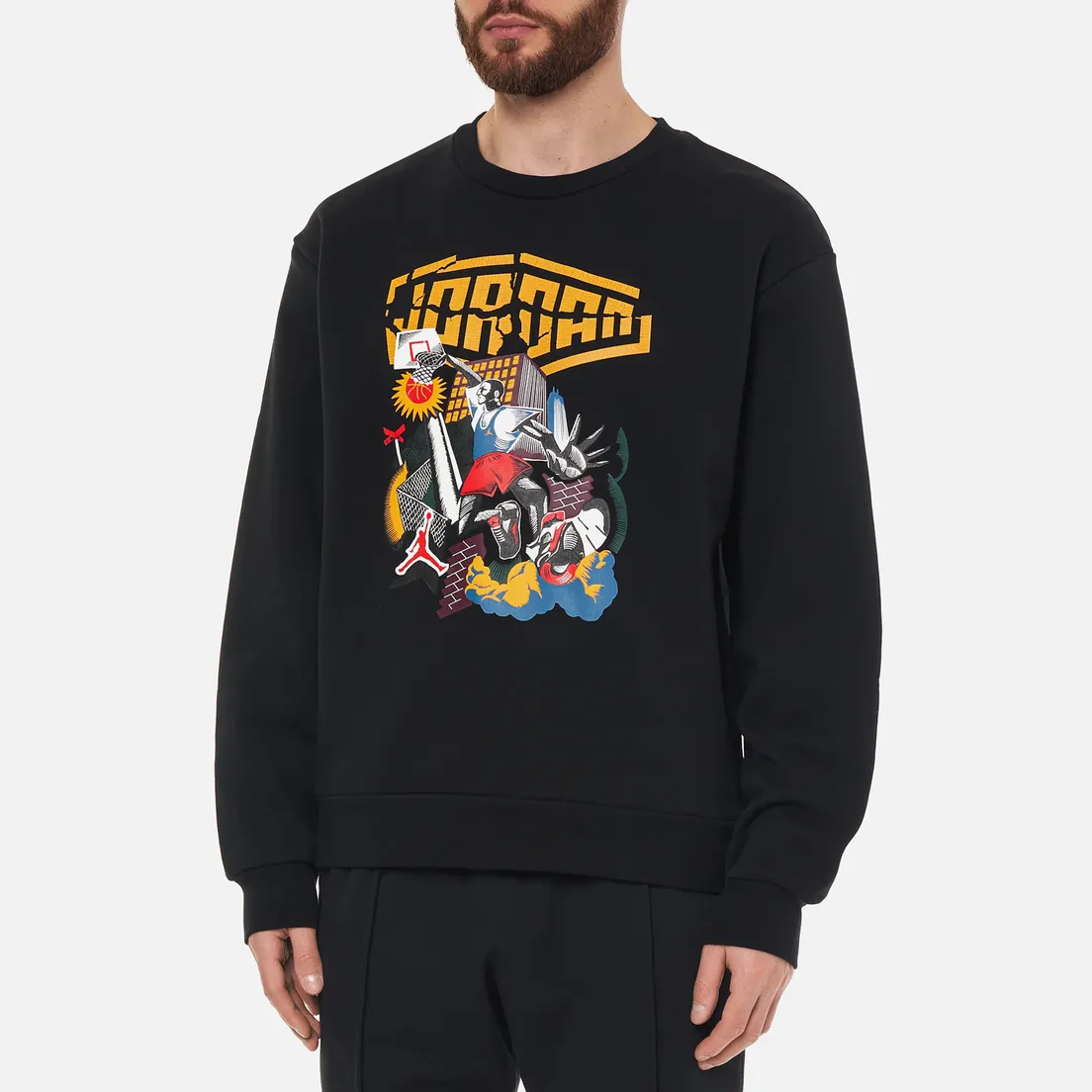Jordan Мужская толстовка Sport DNA HBR Fleece Crew