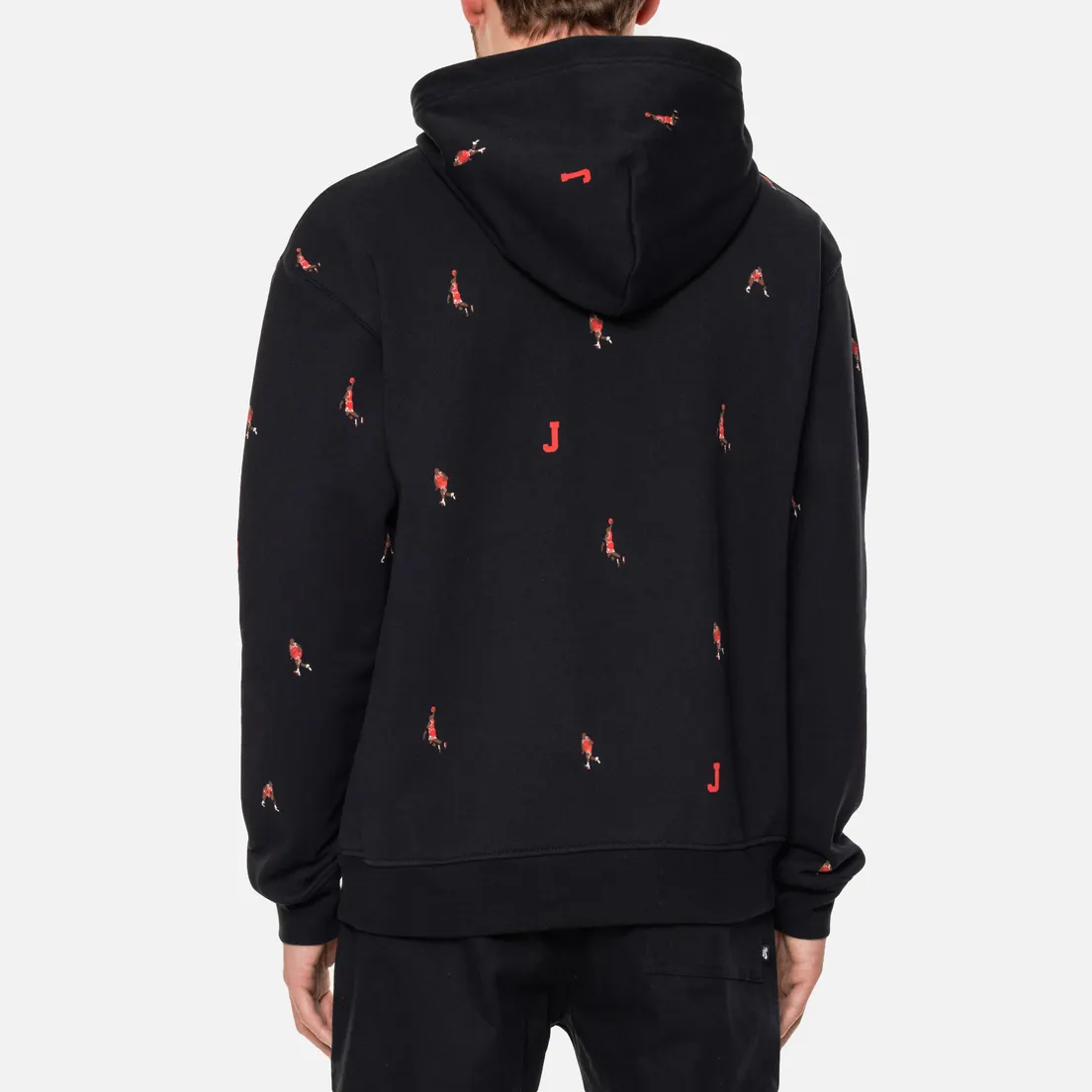 Jordan Мужская толстовка Essentials Jumpman AOP Fleece Hoodie