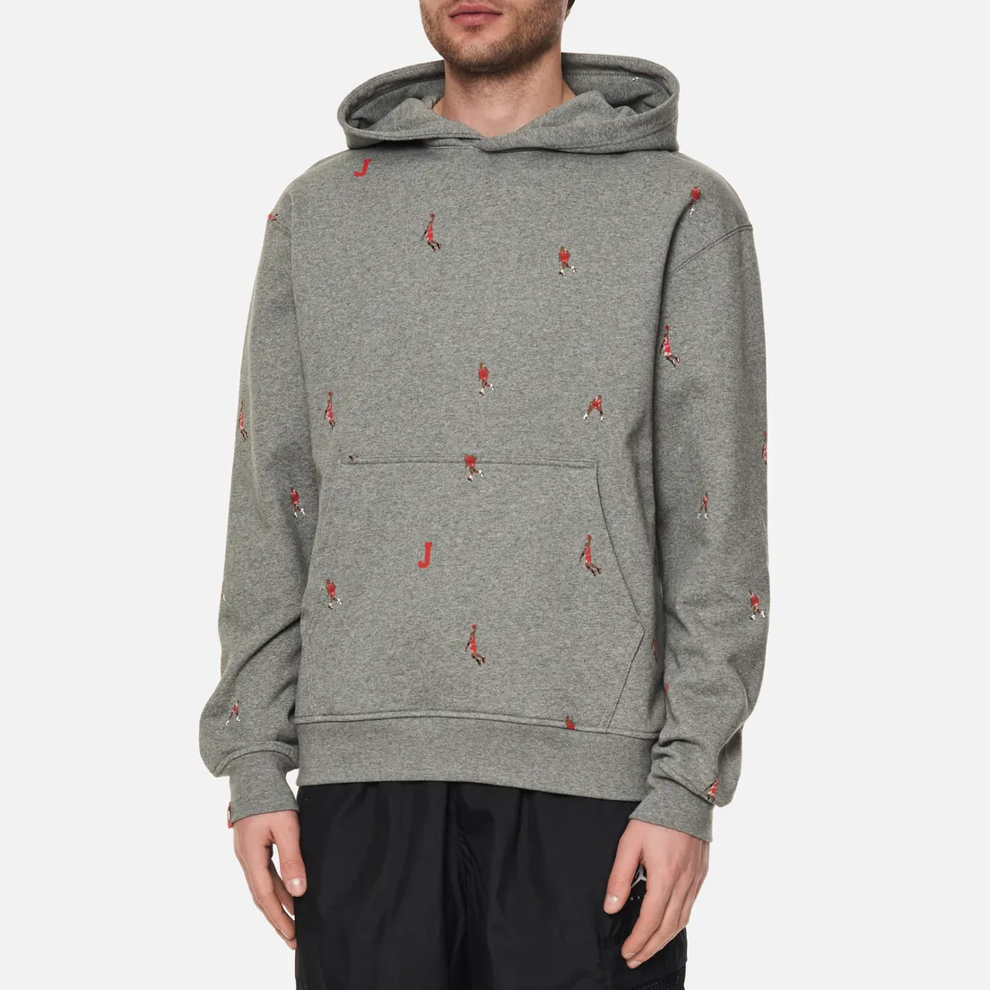 Jordan Мужская толстовка Essentials Jumpman AOP Fleece Hoodie