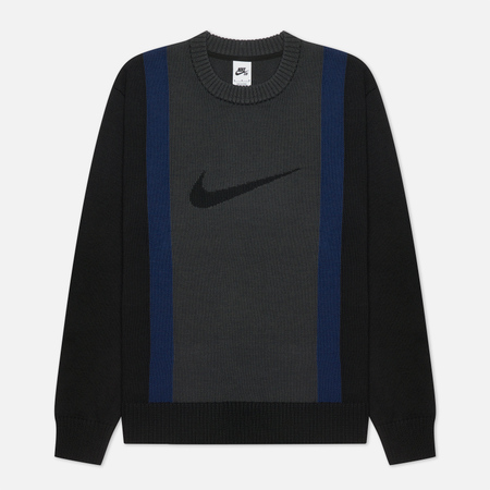 Мужской свитер Nike SB Swoosh Crew, цвет серый, размер M