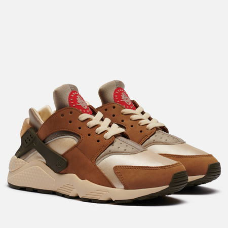 фото Кроссовки nike x stussy air huarache le, цвет бежевый, размер 47.5 eu