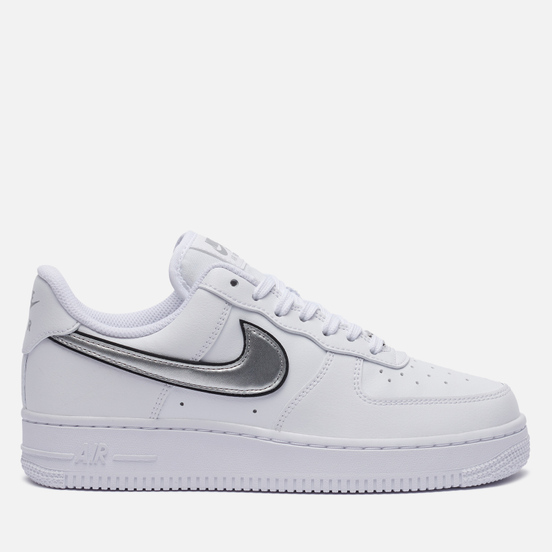 Женские кроссовки Nike Air Force 1 07 Essentials White/Metallic Silver/Black