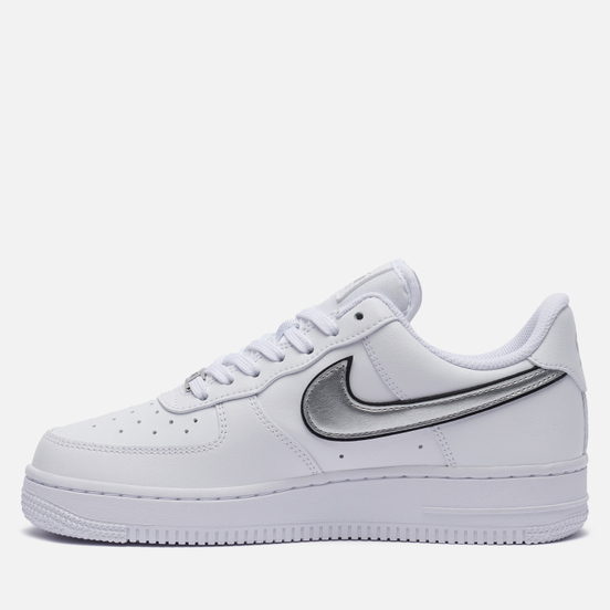 Женские кроссовки Nike Air Force 1 07 Essentials White/Metallic Silver/Black