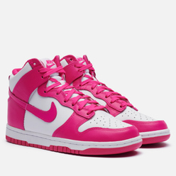 Женские кроссовки Nike Dunk High Pink Prime White/Pink Prime