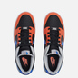 Мужские кроссовки Nike x NBA Dunk Low Retro Embroidered Black/Racer Blue/Grey Fog/Orange фото - 1