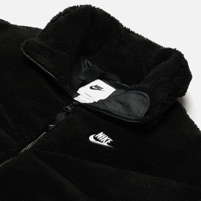 Женский пуховик Nike, цвет чёрный, размер M DD4654-010 Therma-Fit Sherpa City Series - фото 2