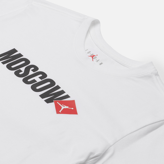 Мужская футболка Jordan, цвет белый, размер XS DD8038-100 Moscow City - фото 2