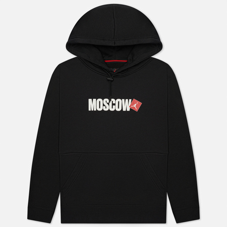 Мужская толстовка Jordan Moscow City Hoodie, цвет чёрный, размер XS