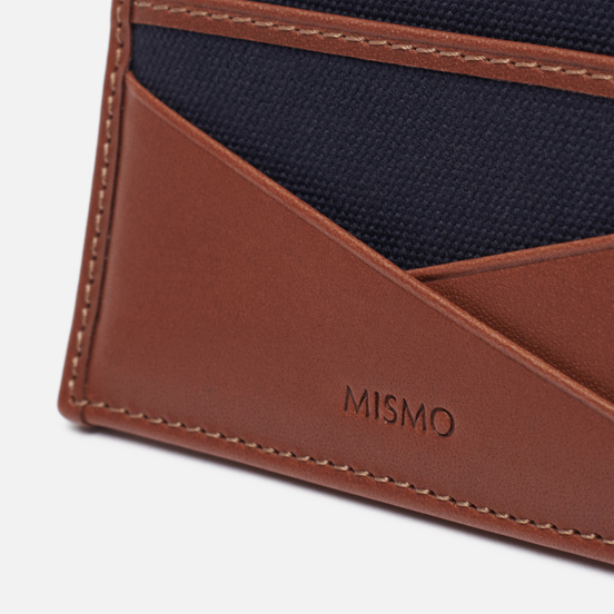 Держатель для карточек Mismo M/S Cardholder Midnight Blue/Cuoio