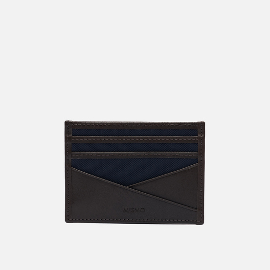 Держатель для карточек Mismo M/S Cardholder Navy/Dark Brown