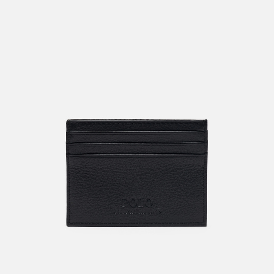Держатель для карточек Polo Ralph Lauren Debossed Logo Multi Card Case Smooth Leather Black