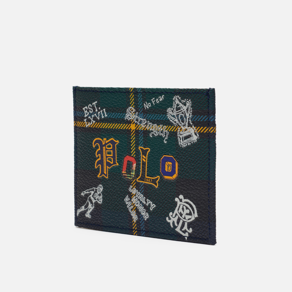 Polo Ralph Lauren Держатель для карт Tartan Textured Smooth Leather