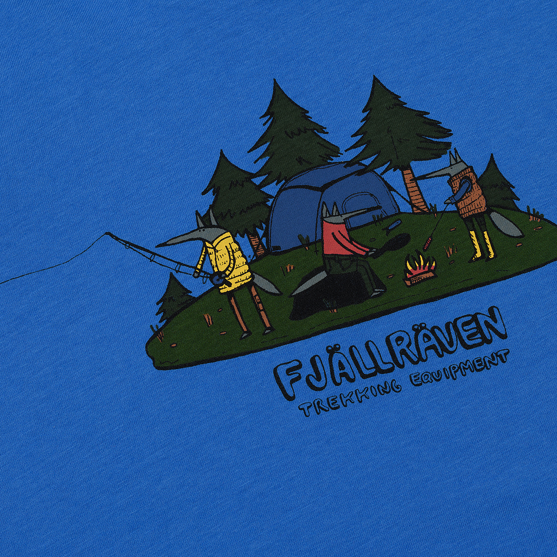 Fjallraven Детская футболка Kids Camping Foxes