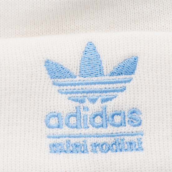 Детская шапка adidas Originals x Mini Rodini Beanie Off White/Bahia Light Blue
