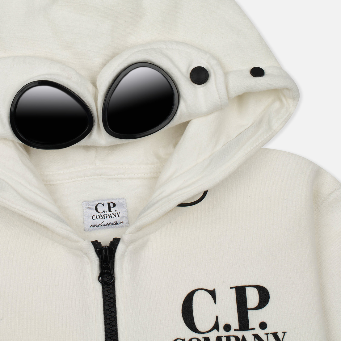 C.P. Company U16 Детская толстовка Cotton Fleece Hooded Zip Google
