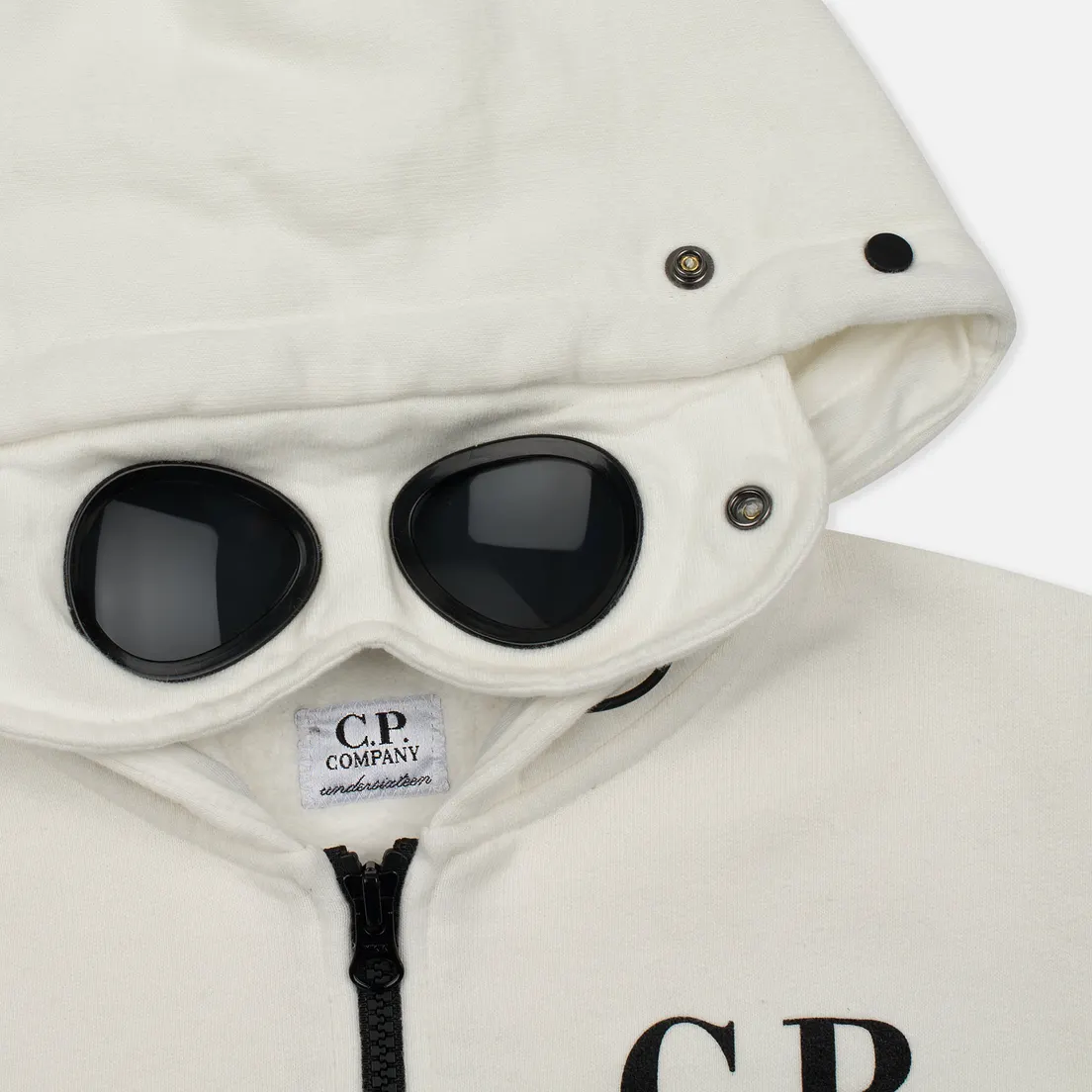C.P. Company U16 Детская толстовка Cotton Fleece Hooded Zip Google