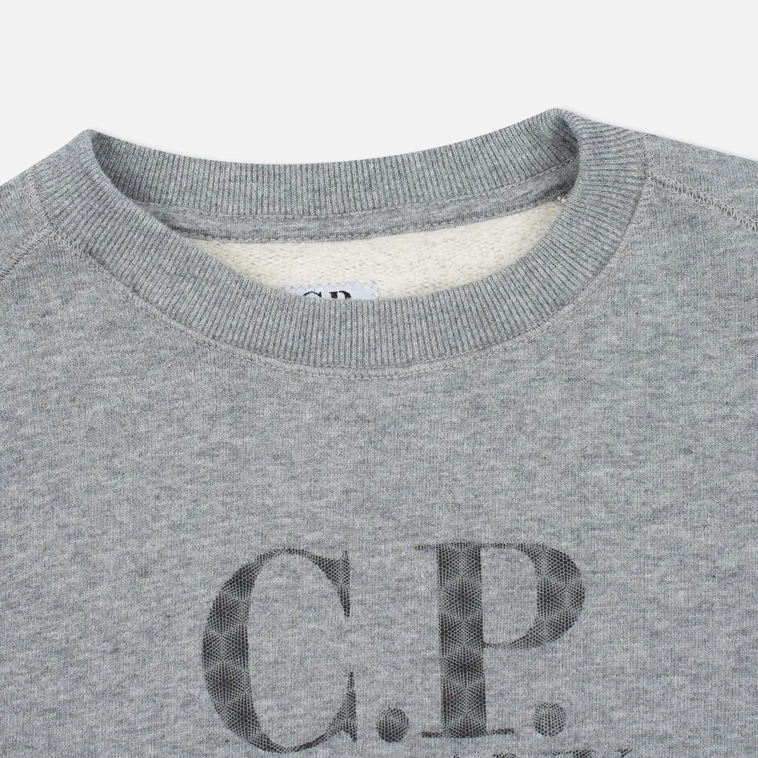 C.P. Company U16 Детская толстовка Cotton Fleece Lens Crew Neck Reflective Logo