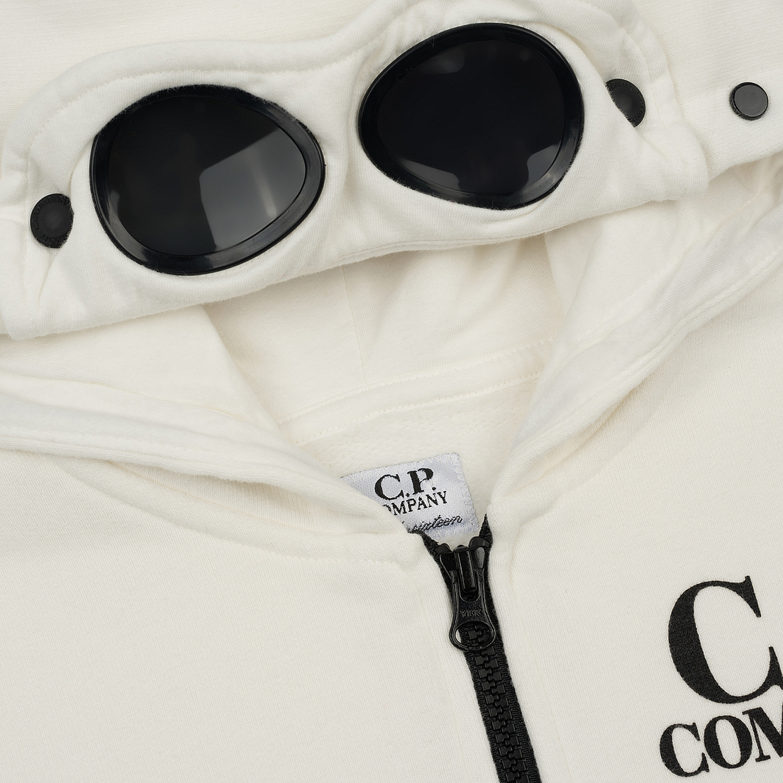 C.P. Company U16 Детская толстовка Fleece Goggle Zip Logo