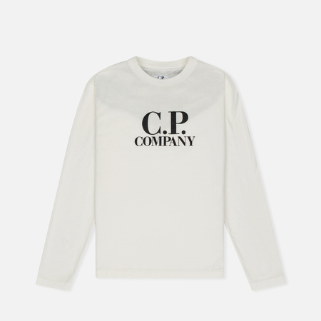 Детский лонгслив C.P. Company U16 Back Print Google White