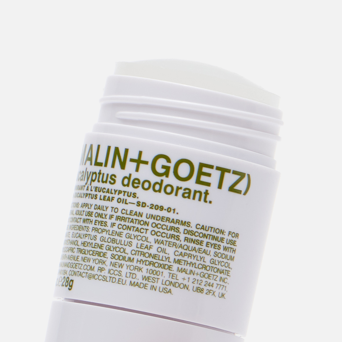 Malin+Goetz Дезодорант для тела Eucalyptus Travel Size