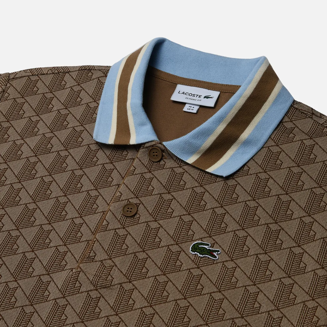 Lacoste Мужское поло Contrast Collar Monogram