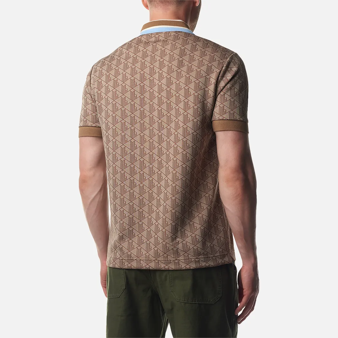 Lacoste Мужское поло Contrast Collar Monogram