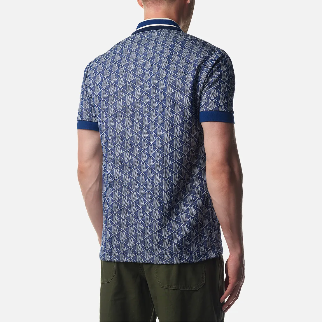 Lacoste Мужское поло Contrast Collar Monogram