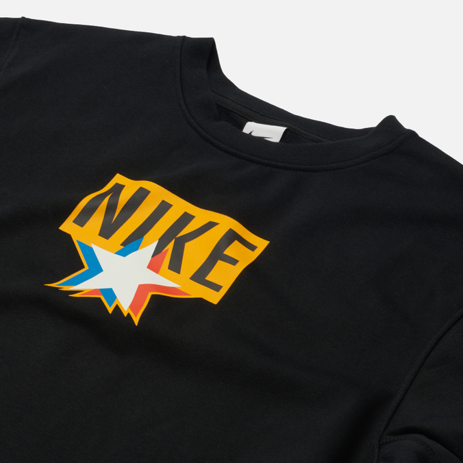 Мужская толстовка Nike, цвет чёрный, размер L DH2849-010 Standard Issue Graphic Crew - фото 2