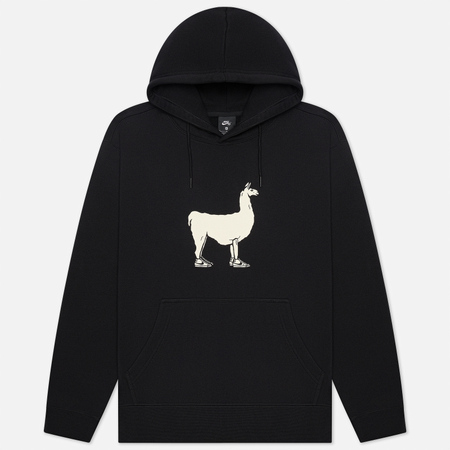 Мужская толстовка Nike SB Llama Fleece Hoodie, цвет чёрный, размер XXL