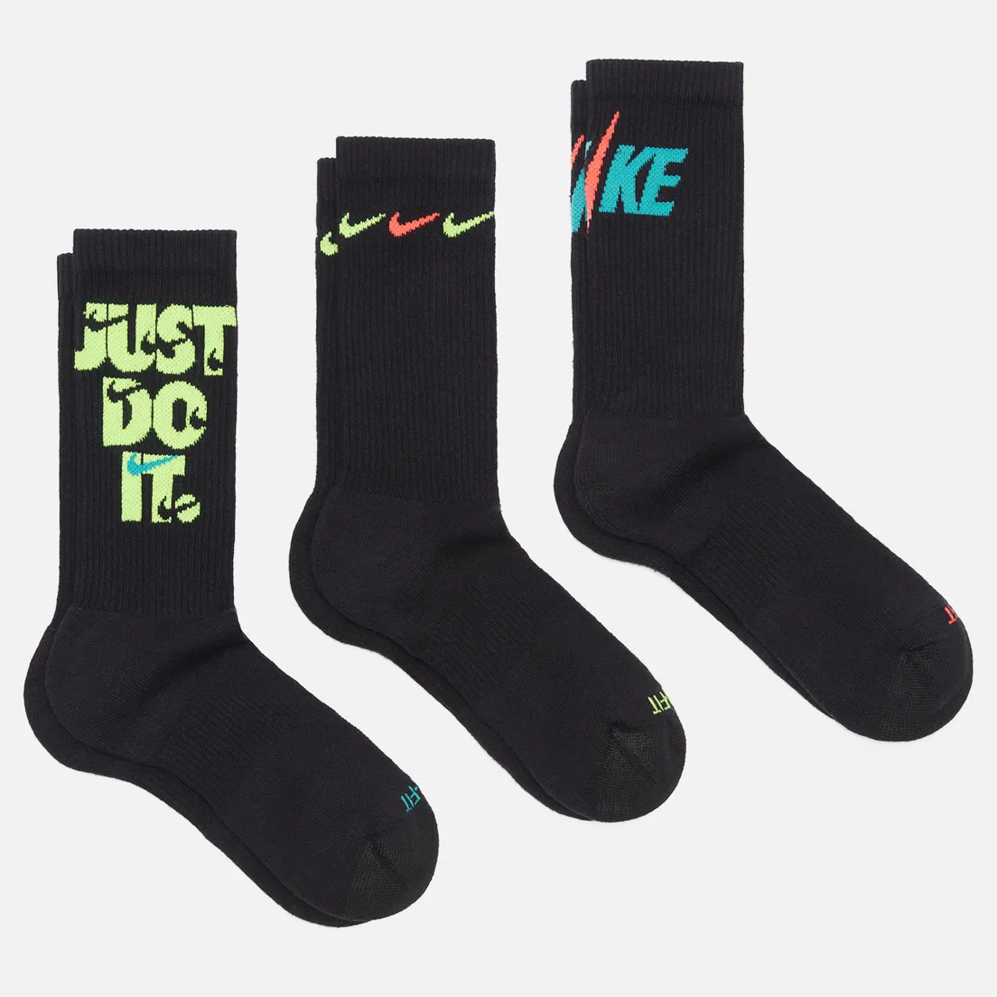 Nike Комплект носков 3-Pack Everyday Plus Cushioned Crew